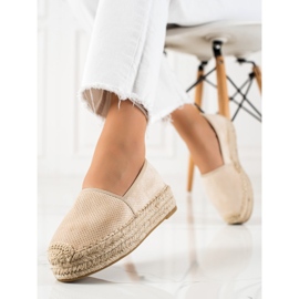 Bestelle Beige Espadrilles On The Platform 1