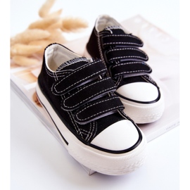 Children's Black Bernie Velcro Sneakers 2