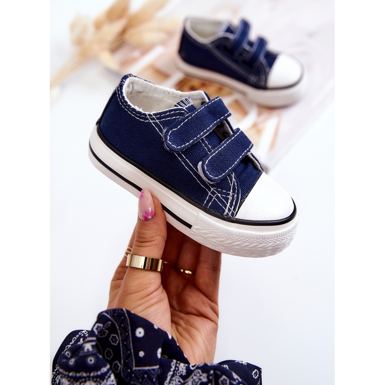 Children's Sneakers With Velcro Navy Blue Bernie 1 Children's Sneakers With Velcro Navy Blue Bernie 1