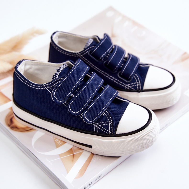 Children's Sneakers With Velcro Navy Blue Bernie 2 Children's Sneakers With Velcro Navy Blue Bernie 2