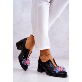 PA2 Leather Smooth Shoes With Black Delaver Decoration 2