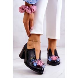 PA2 Leather Smooth Shoes With Black Delaver Decoration 1