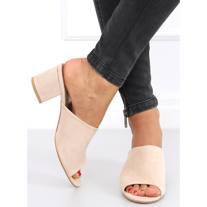 Alessia Beige high-heeled sandals 1