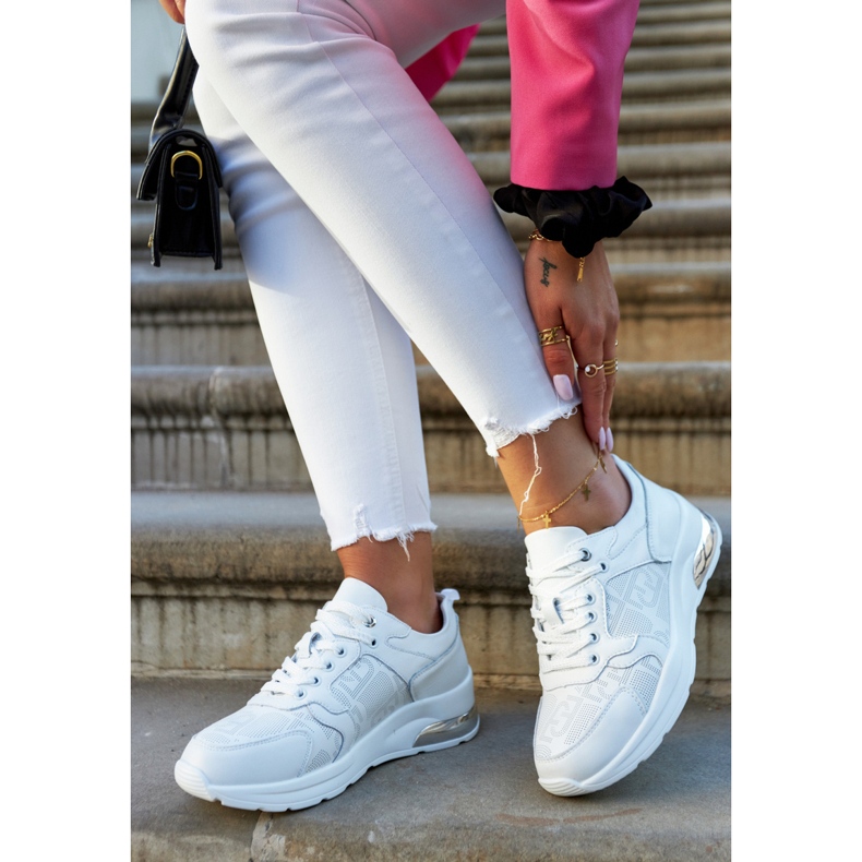 S.Barski Leather Women's Wedge Sneakers White Phiness 1 S.Barski Leather Women's Wedge Sneakers White Phiness 1