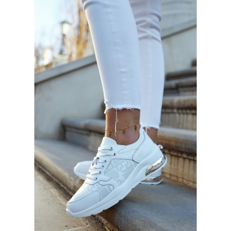 S.Barski Leather Women's Wedge Sneakers White Phiness 2 S.Barski Leather Women's Wedge Sneakers White Phiness 2