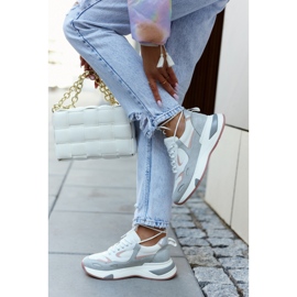 Vinceza Women's Sport Shoes Sneakers White-Gray Spencer grey 2