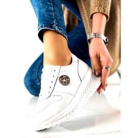 Women's sports shoes tied Filippo DP3547 / 22 WH White silver 2