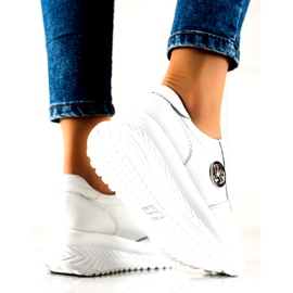 Women's sports shoes tied Filippo DP3547 / 22 WH White silver 3