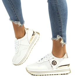 Leather Sneakers Filippo DP3538 / 22 WH white 4