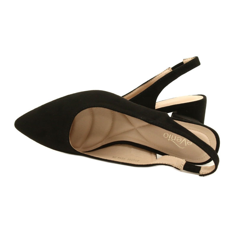 Elegant Suede Pumps Evento 22SD98-4549 Black 5