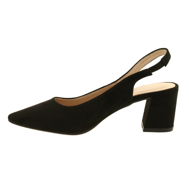 Elegant Suede Pumps Evento 22SD98-4549 Black 1