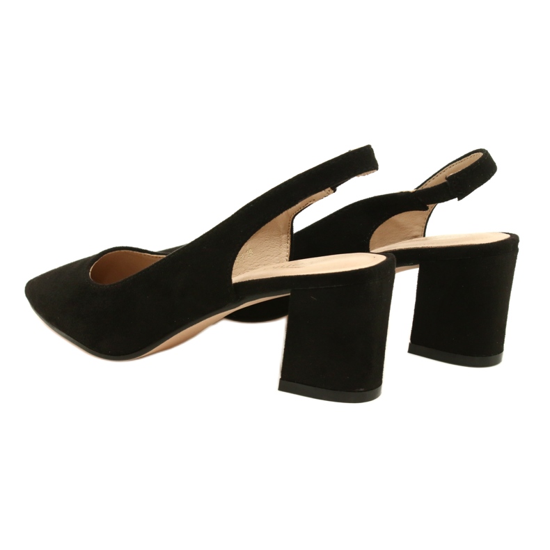 Elegant Suede Pumps Evento 22SD98-4549 Black 4