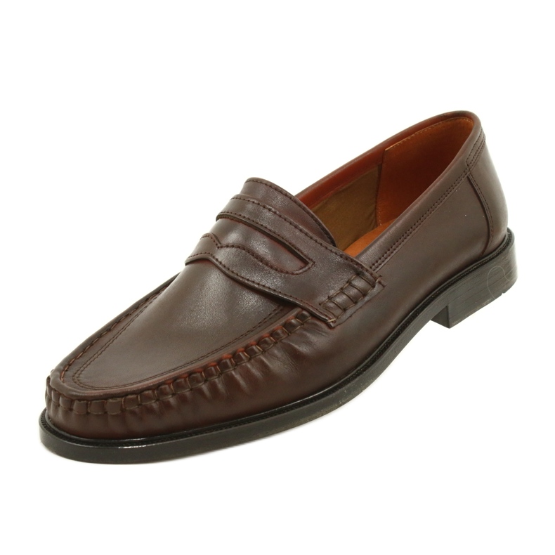 Pilbut Brown Morello leather loafers 3