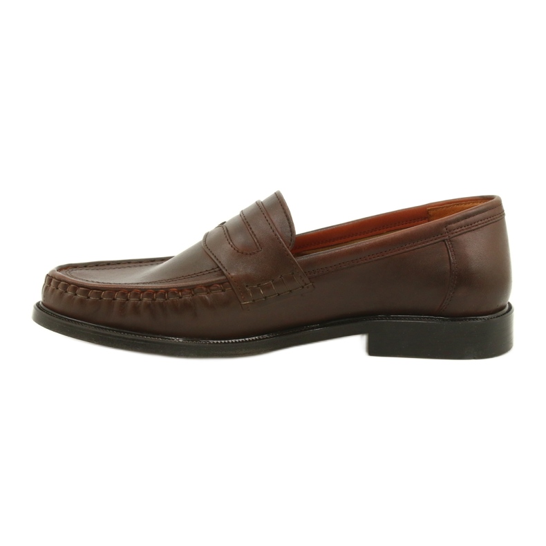Pilbut Brown Morello leather loafers 1