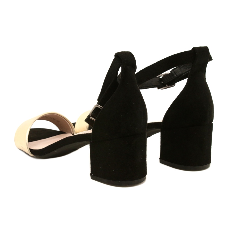 Black and Gold Sandals On A Bar Evento 20SD98-1618 golden 4