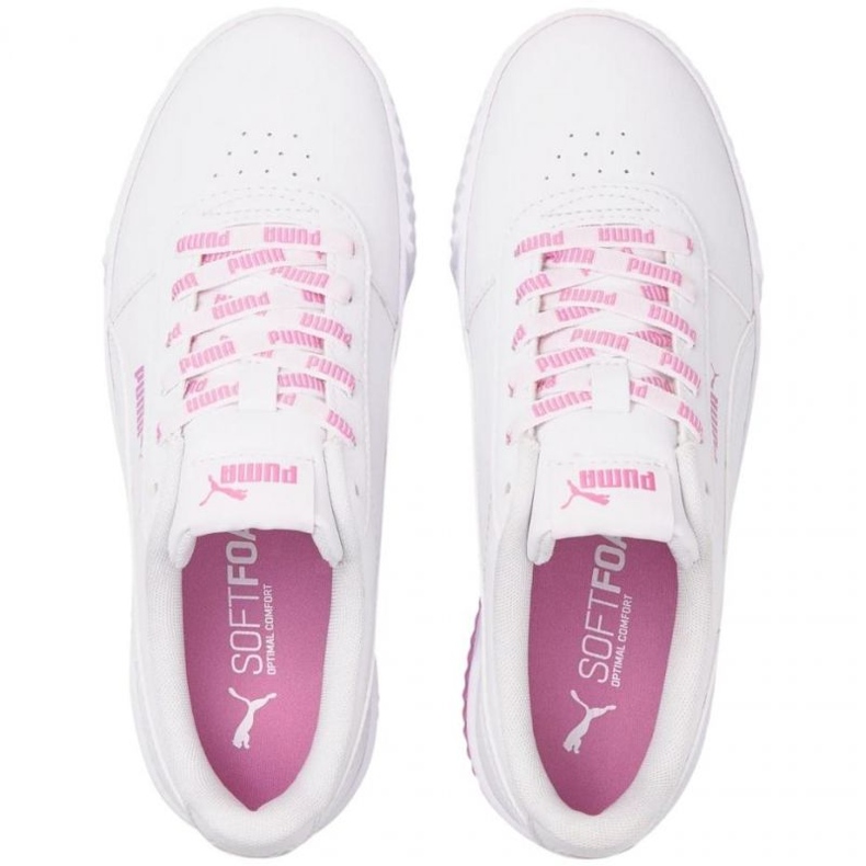Puma Carina Logomania W 383906 02 white pink 1 Puma Carina Logomania W 383906 02 white pink 1