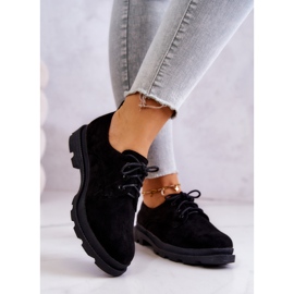 S.Barski Women's Oxfords Suede Classic Shoes Black Colton 2