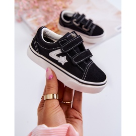 FR1 Classic Children's Black Sneakers With Velcro Phiris 1