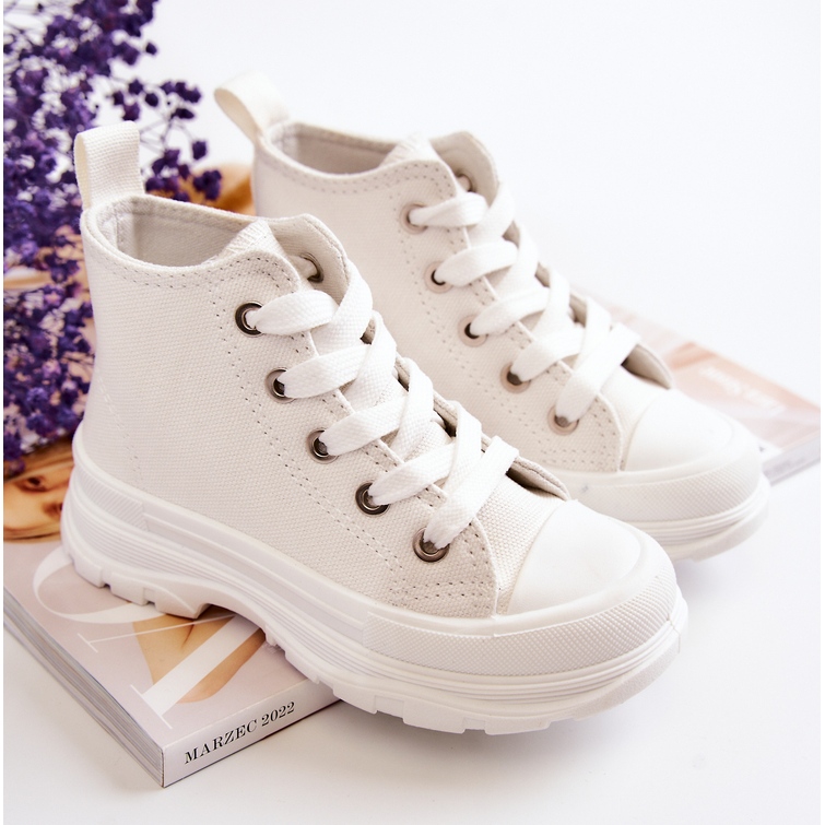 FR1 Children's High Sneakers White Freeze 1