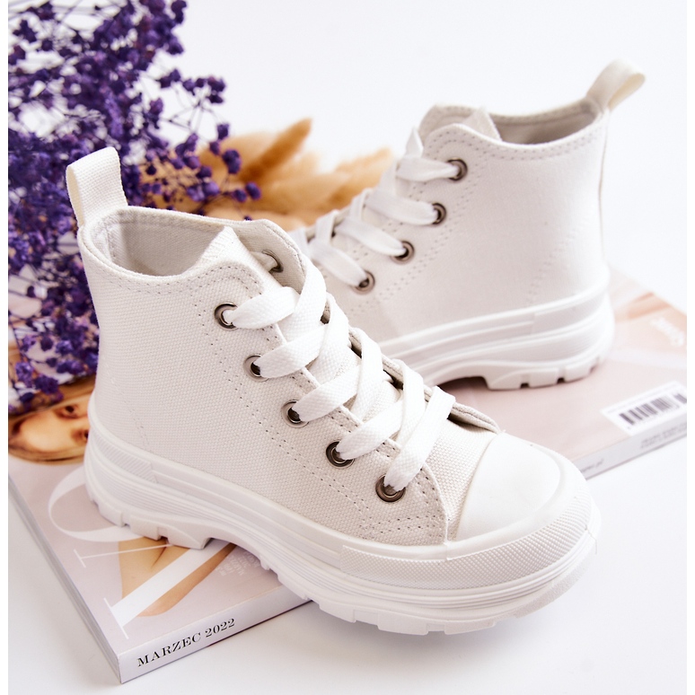 FR1 Children's High Sneakers White Freeze 2