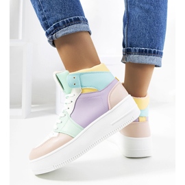 Dellucci purple ankle sneakers violet 2