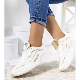 Ingram holographic white and gold sneakers golden 1 Ingram holographic white and gold sneakers golden 1