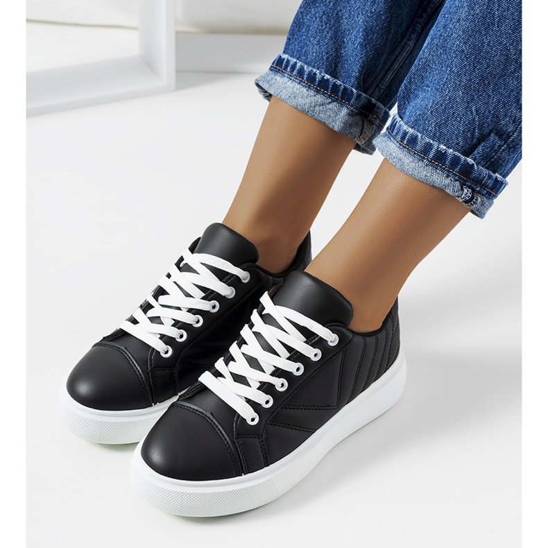 Black sneakers with chunky Matthew soles 1