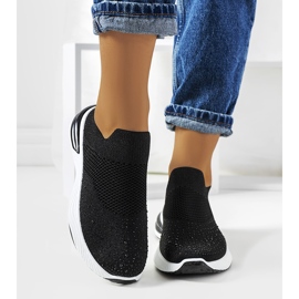 Black sports slip-on sneakers from Winston 1