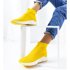 William yellow high-top sneakers 1
