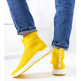 William yellow high-top sneakers 2