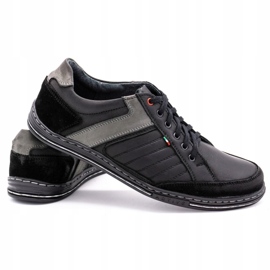 Olivier men's leather shoes 236GT black 3
