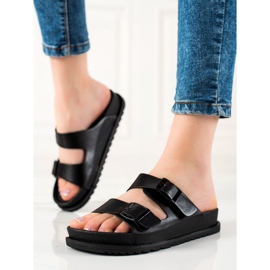 S. BARSKI Comfortable Black Slippers S.BARSKI 1