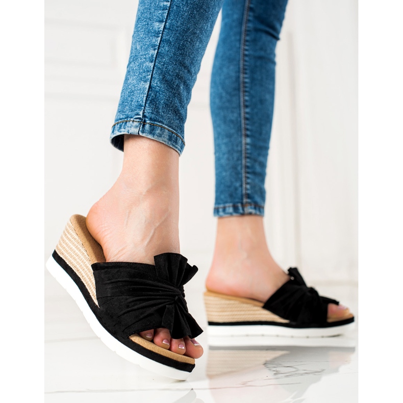 W. Potocki Wedge Sandals Potocki black 1