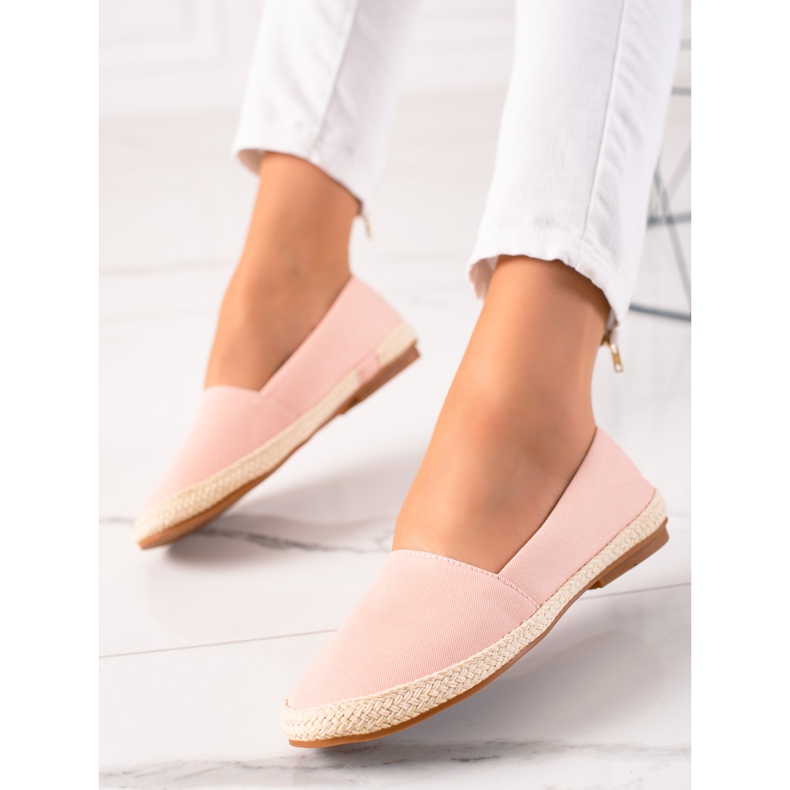 Ideal Shoes Classic Espadrilles pink 1 Ideal Shoes Classic Espadrilles pink 1