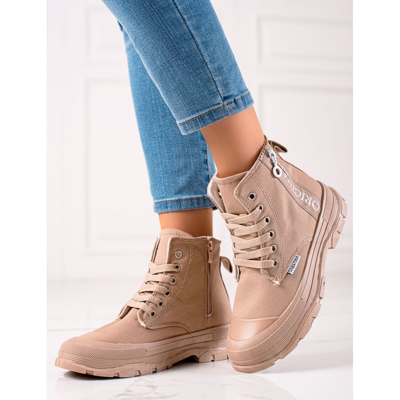 Sabatina Original High Sneakers beige brown 1