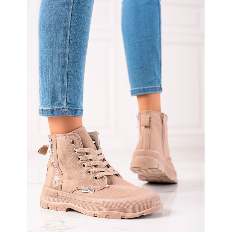 Sabatina Original High Sneakers beige brown 2