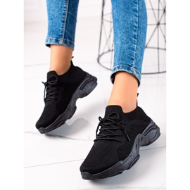 Renda Black Lace-up Sneakers 1 Renda Black Lace-up Sneakers 1