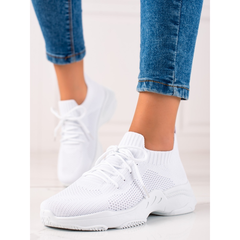 Renda White Lace-up Sneakers 1 Renda White Lace-up Sneakers 1