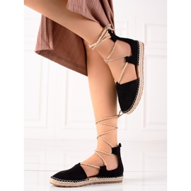 Lucky Shoes Tied Black Espadrilles 2