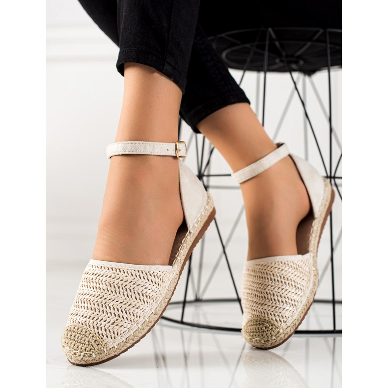 Anesia Paris Braided Espadrilles With Buckle beige 1 Anesia Paris Braided Espadrilles With Buckle beige 1