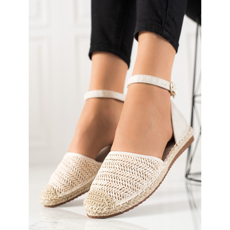 Anesia Paris Braided Espadrilles With Buckle beige 2
