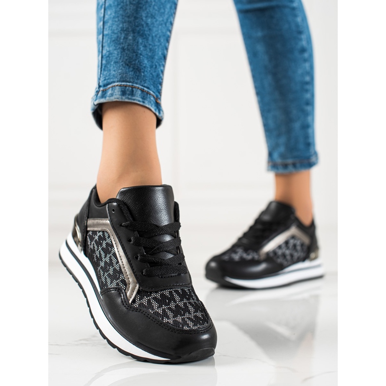 Sweet Shoes Stylish Black Sneakers 1