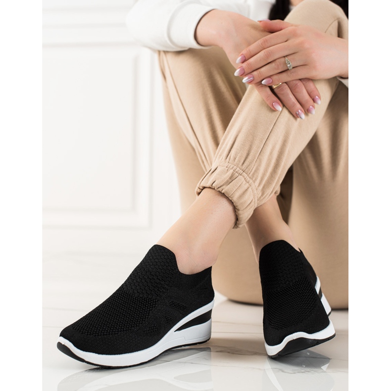 TRENDI Wedge Slip-On Sneakers black 2