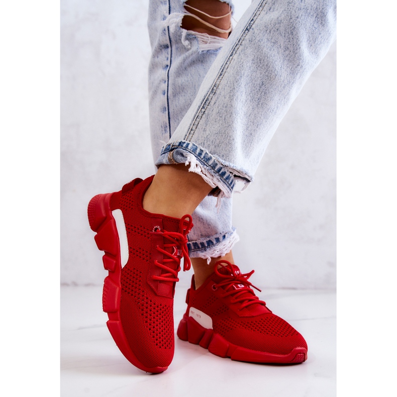 Women's sports shoes Memory Foam Big Star JJ274270 Red 2