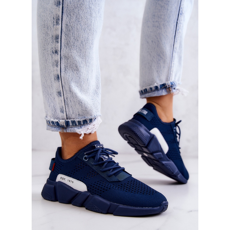 Women's sports shoes Memory Foam Big Star JJ274274 Navy blue 2