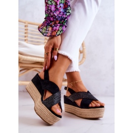 FW1 Women's Sandals On The Black Emmalee Platform 2