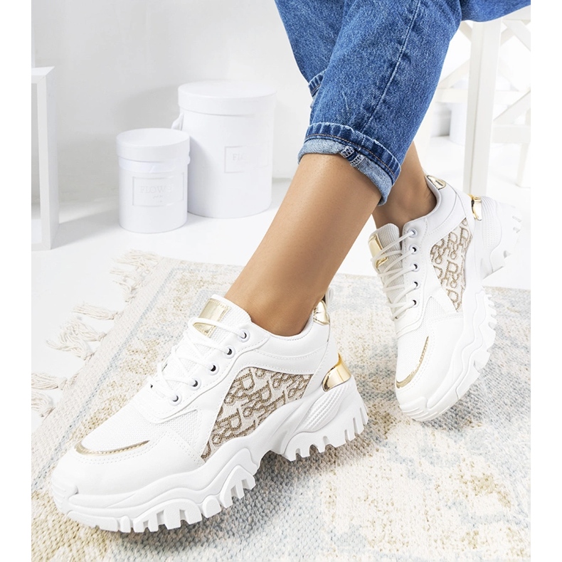 Cinzia white sneakers 1