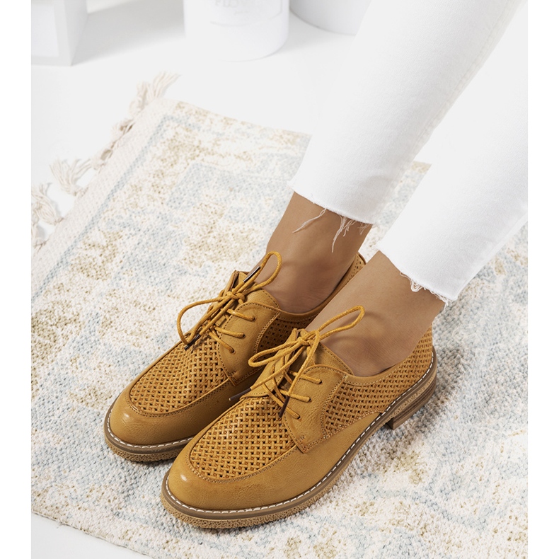 Edda brown openwork oxfords 1