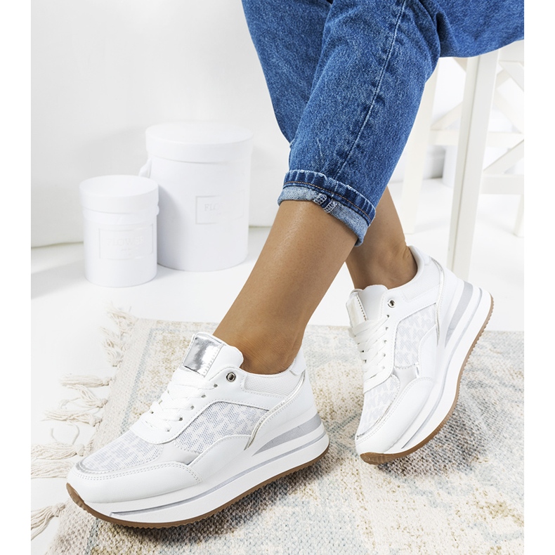 White sneakers from Farnese silver 1
