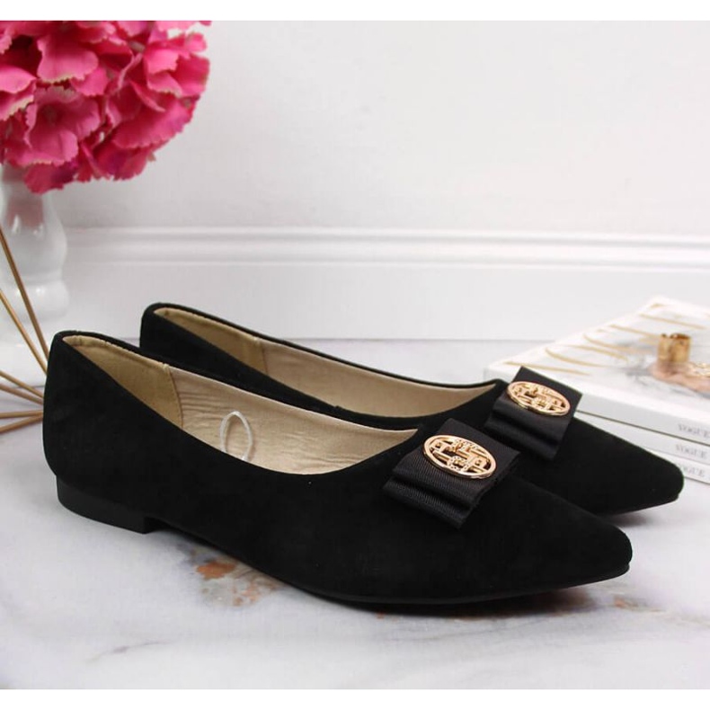 Leather ballerinas with pointed Filippo W PAW335A black 2